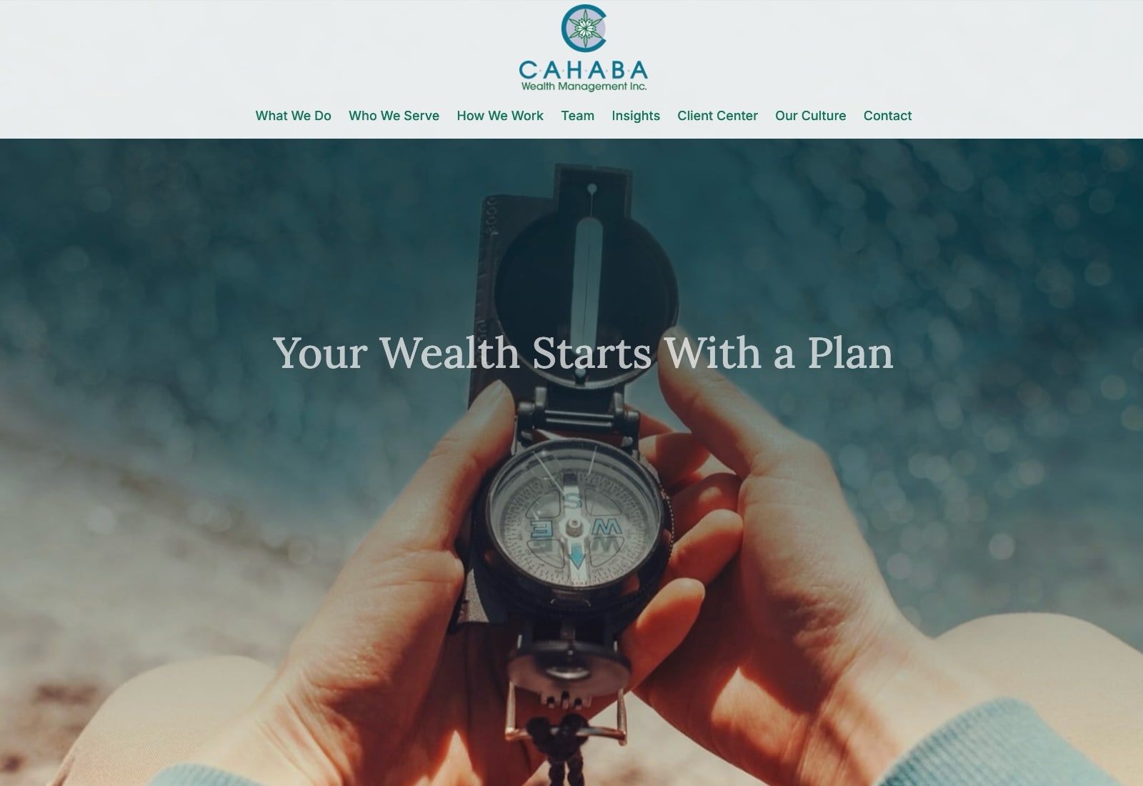 Cahaba Wealth Management website